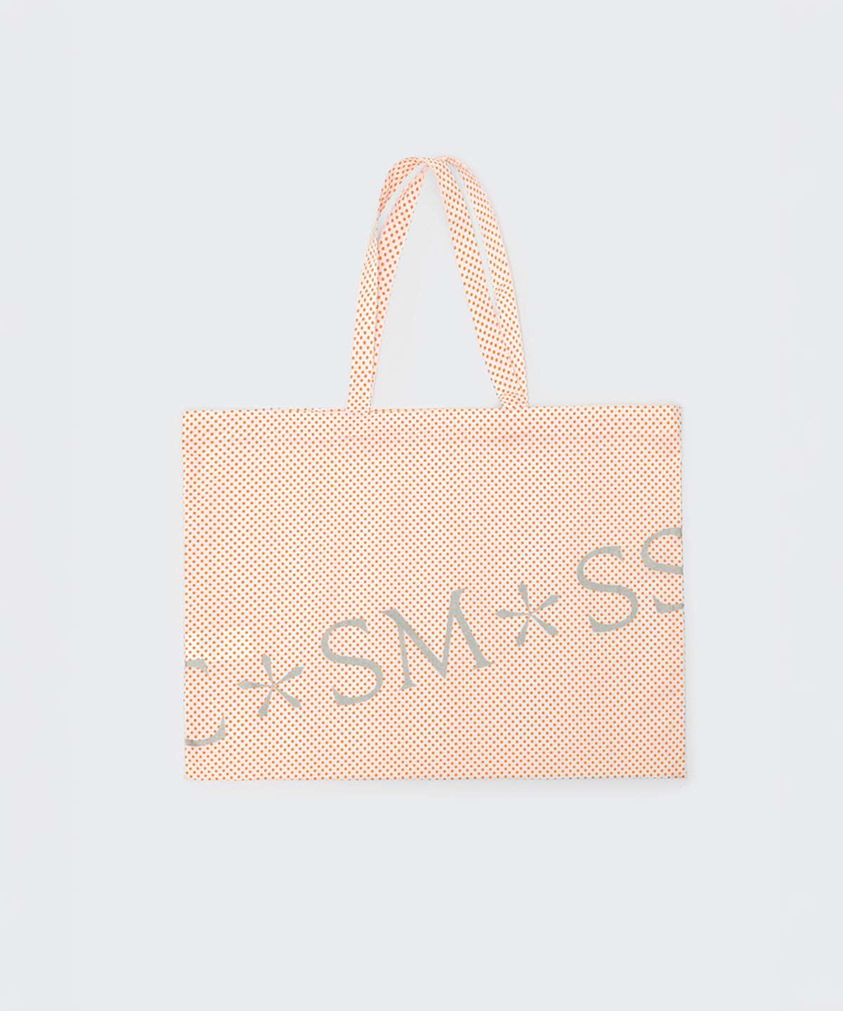 코스모스(COSMOSS) METALLIC LOGO TOTE BAG (PETAL ORANGE)