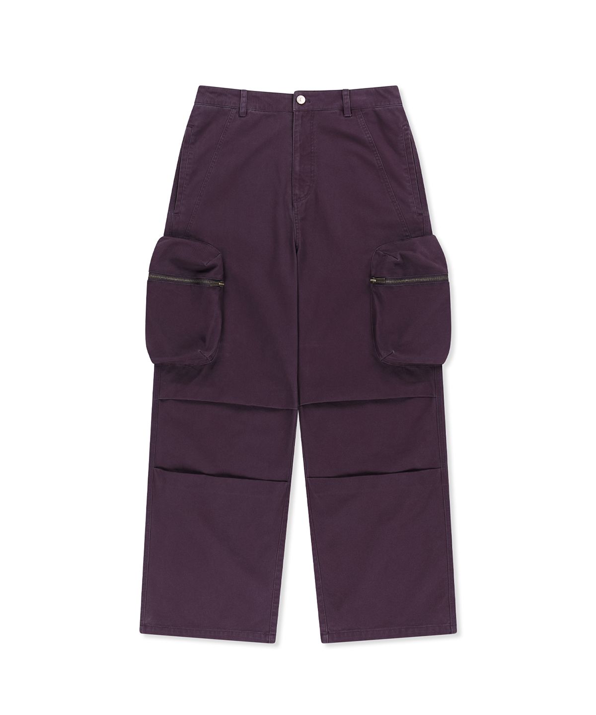 마뗑킴(MATIN KIM) VOLUME TUCK CARGO PANTS IN PURPLE