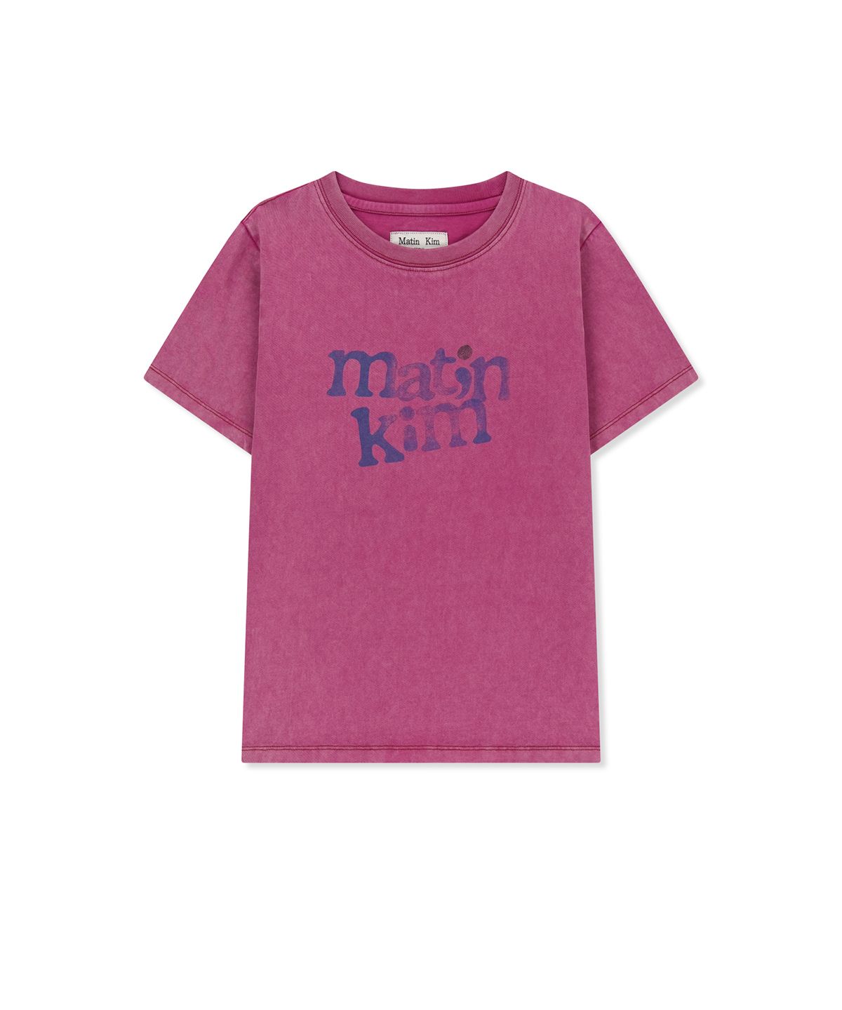 마뗑킴(MATIN KIM) ROUND LOGO GRAFFITI SLIM TOP IN PINK