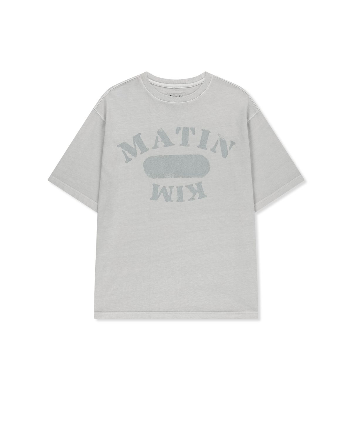 마뗑킴(MATIN KIM) VINTAGE WAHSHED OVERFIT TOP IN LIGHT GREY