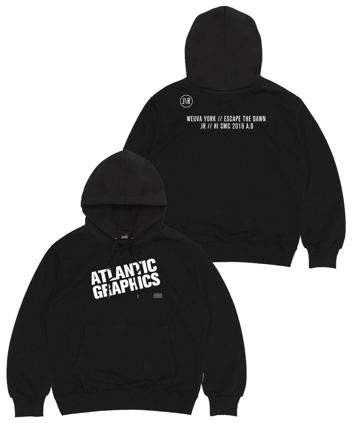아틀란틱그래픽스(ATLANTIC GRAPHICS) AG 2601 스탠다드 기모 후드티 (2컬러)