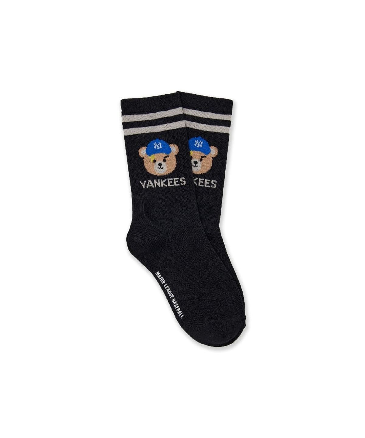 엠엘비 키즈(MLB KIDS) 메가베어 프렌즈 크루 양말 NY (Black)