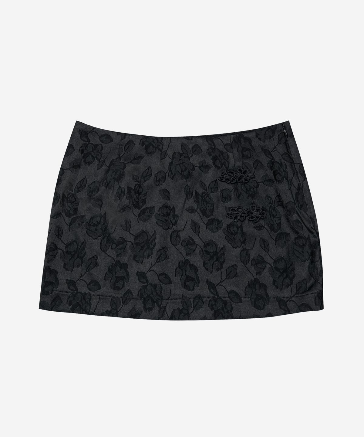 달링유어배드(DARLING, YOU'RE BAD) Knotted Satin Mini Skirt #Black(黑)