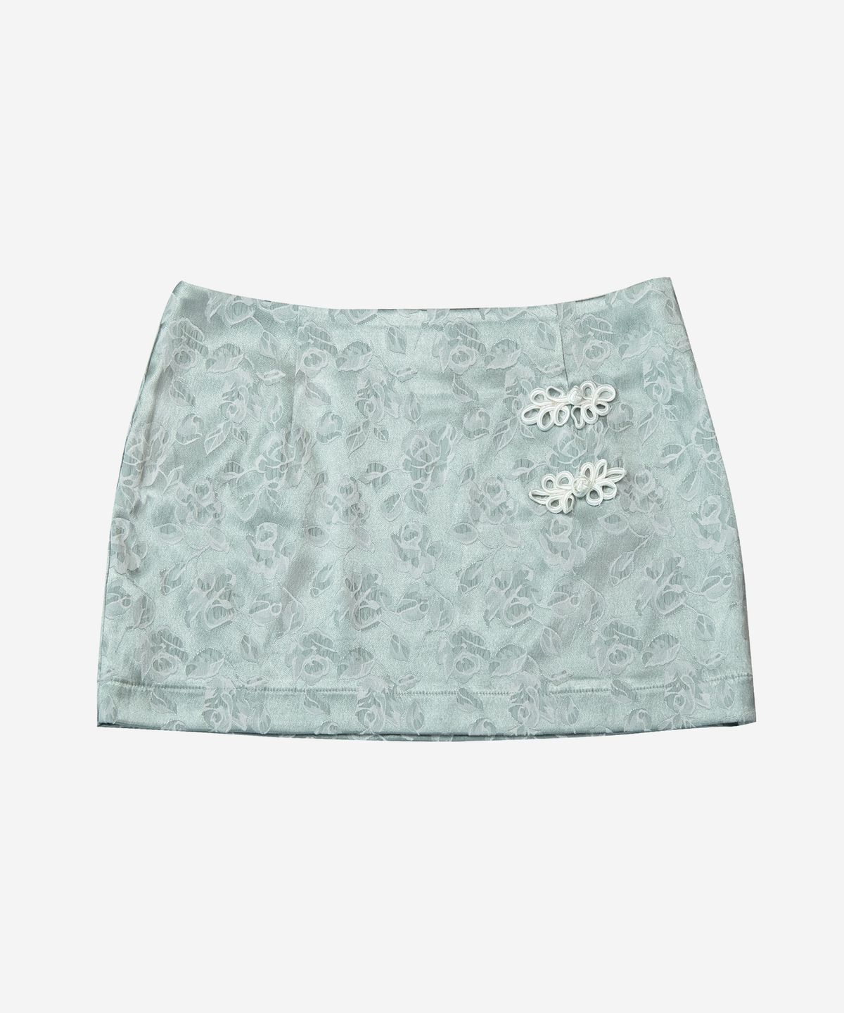 달링유어배드(DARLING, YOU'RE BAD) Knotted Satin Mini Skirt #Ook(玉)