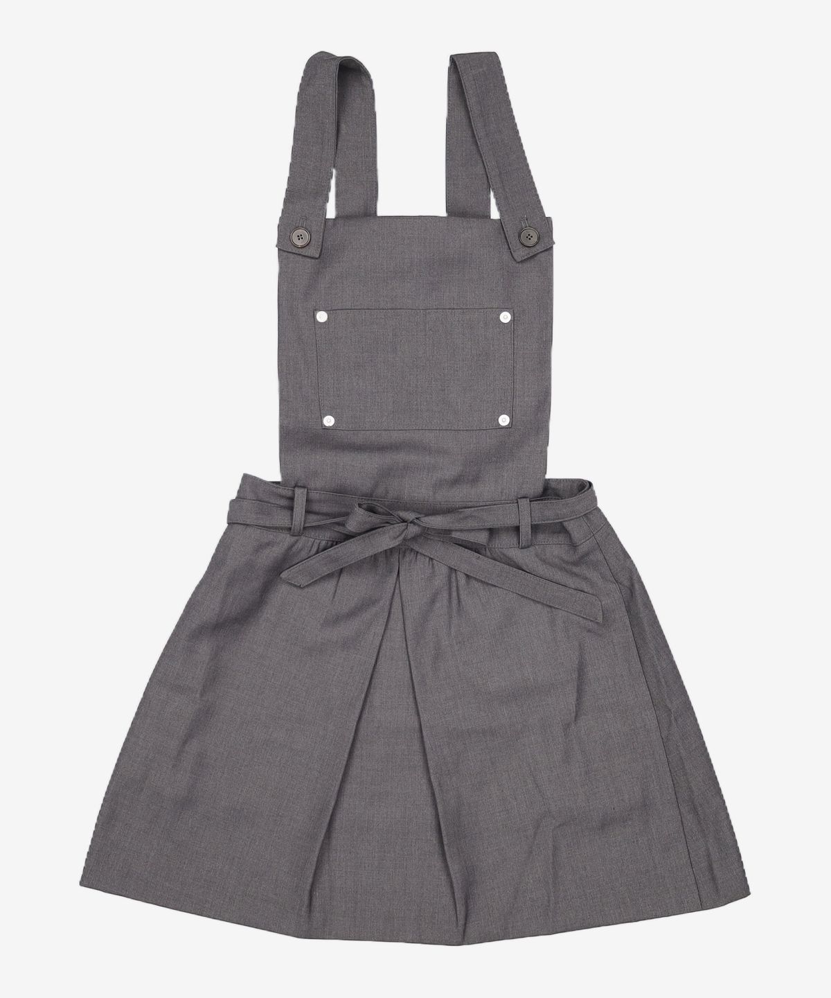 뚜오미오(TUOMIO) APRON-LIKE MINI DRESS [CHARCOAL] S