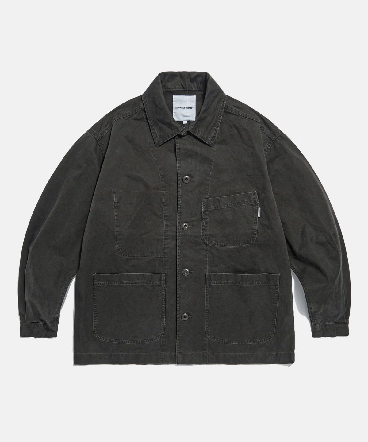 에스피오나지(ESPIONAGE) French Wide Work Jacket (Moleskin) Dark Grey