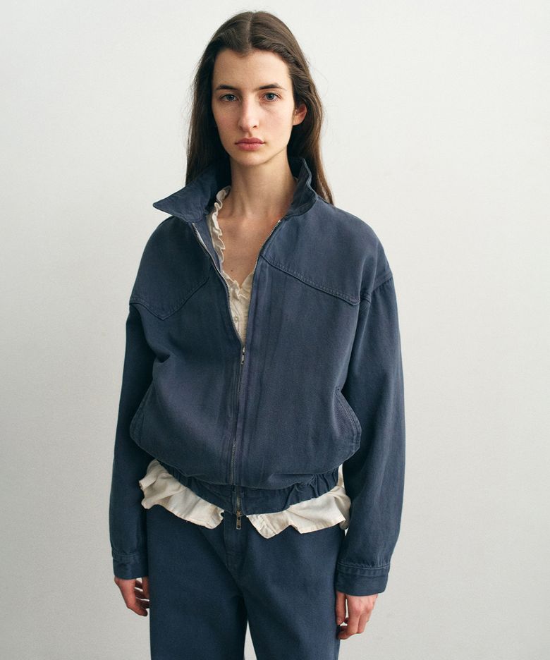 Fade Denim Jacket_Fog Navy