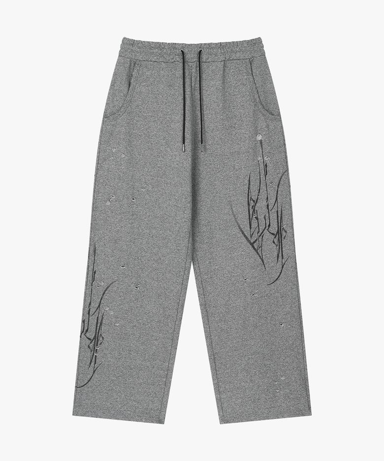 Surge Syro Pierced Sweatpants (Heather Gray)