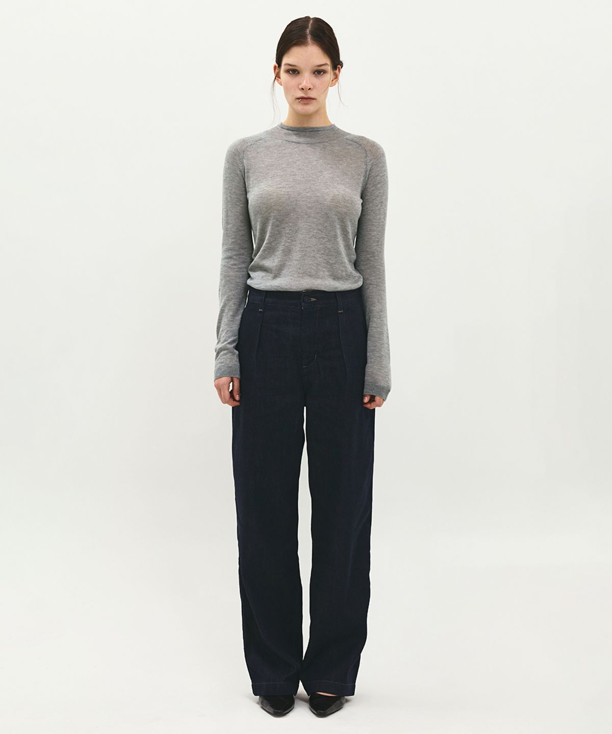 러프사이드 화이트라벨(ROUGH SIDE WHITE LABEL) Tacit Pants Indigo
