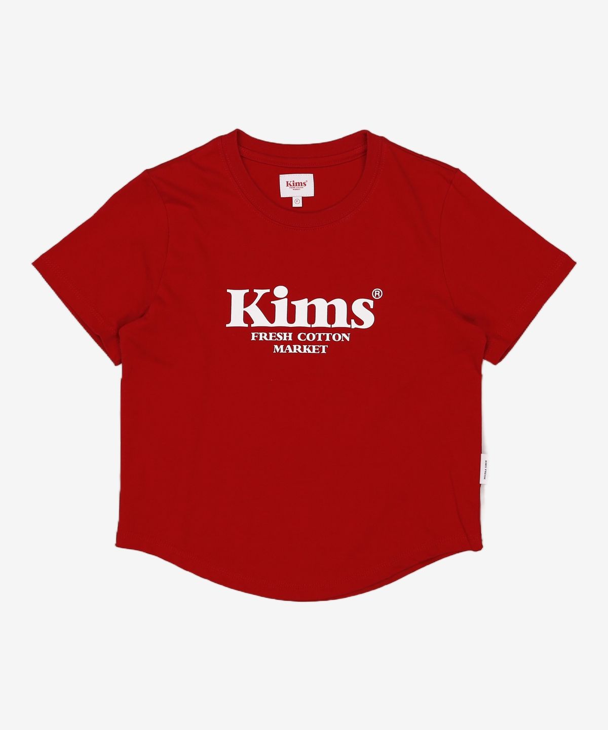킴스 프레시 코튼 마켓(KIMS FRESH COTTON MARKET) (Unisex) Kims Bam Logo Tee Red F