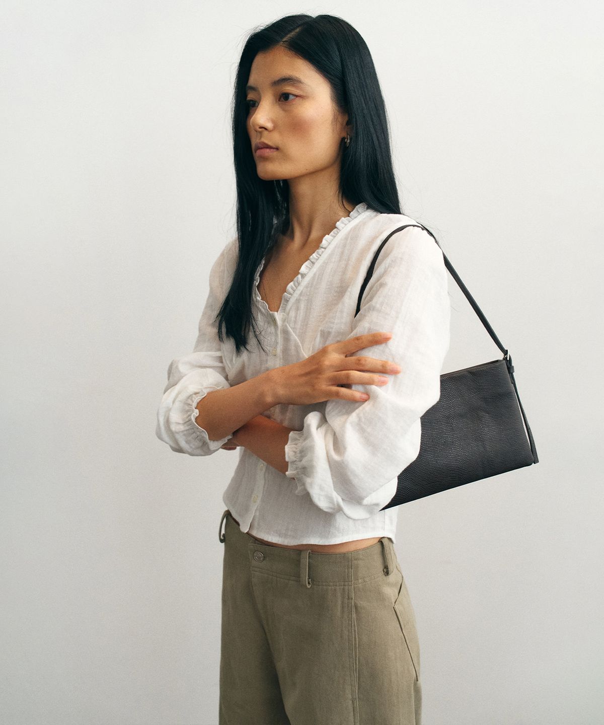 더 릴(THE LILLE) Sienna Frill Blouse_Ivory