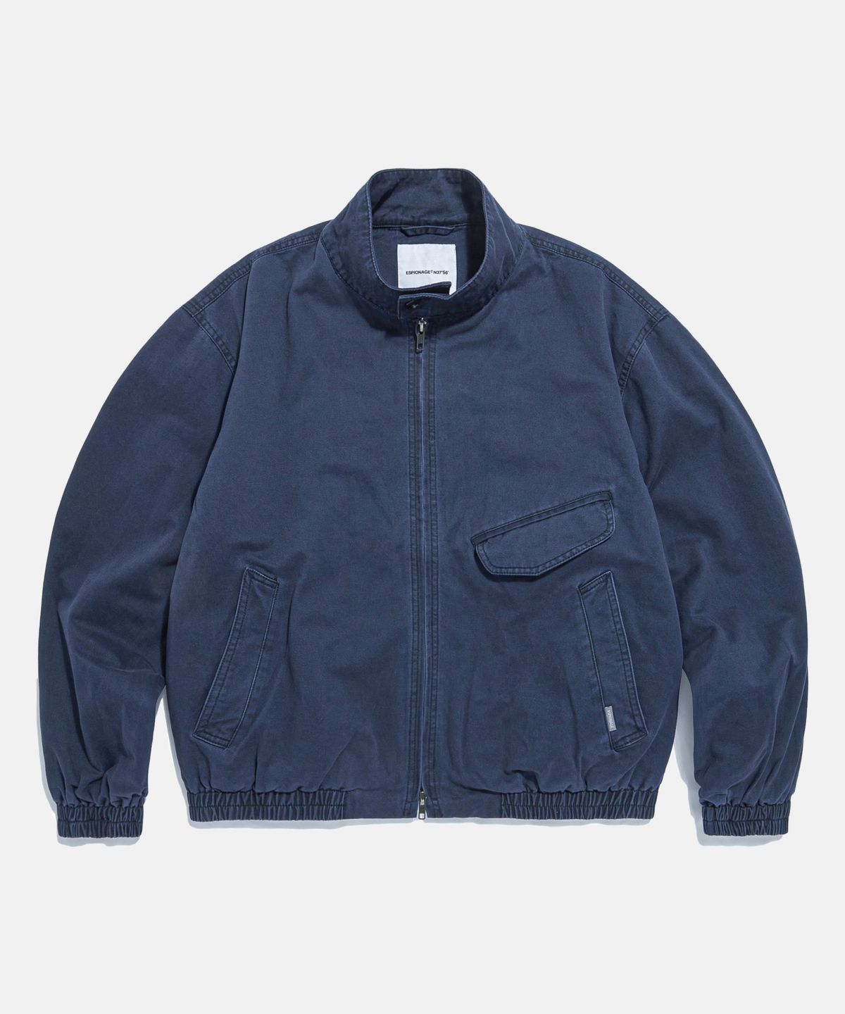에스피오나지(ESPIONAGE) Washed Cotton Harrington Jacket Dark Blue
