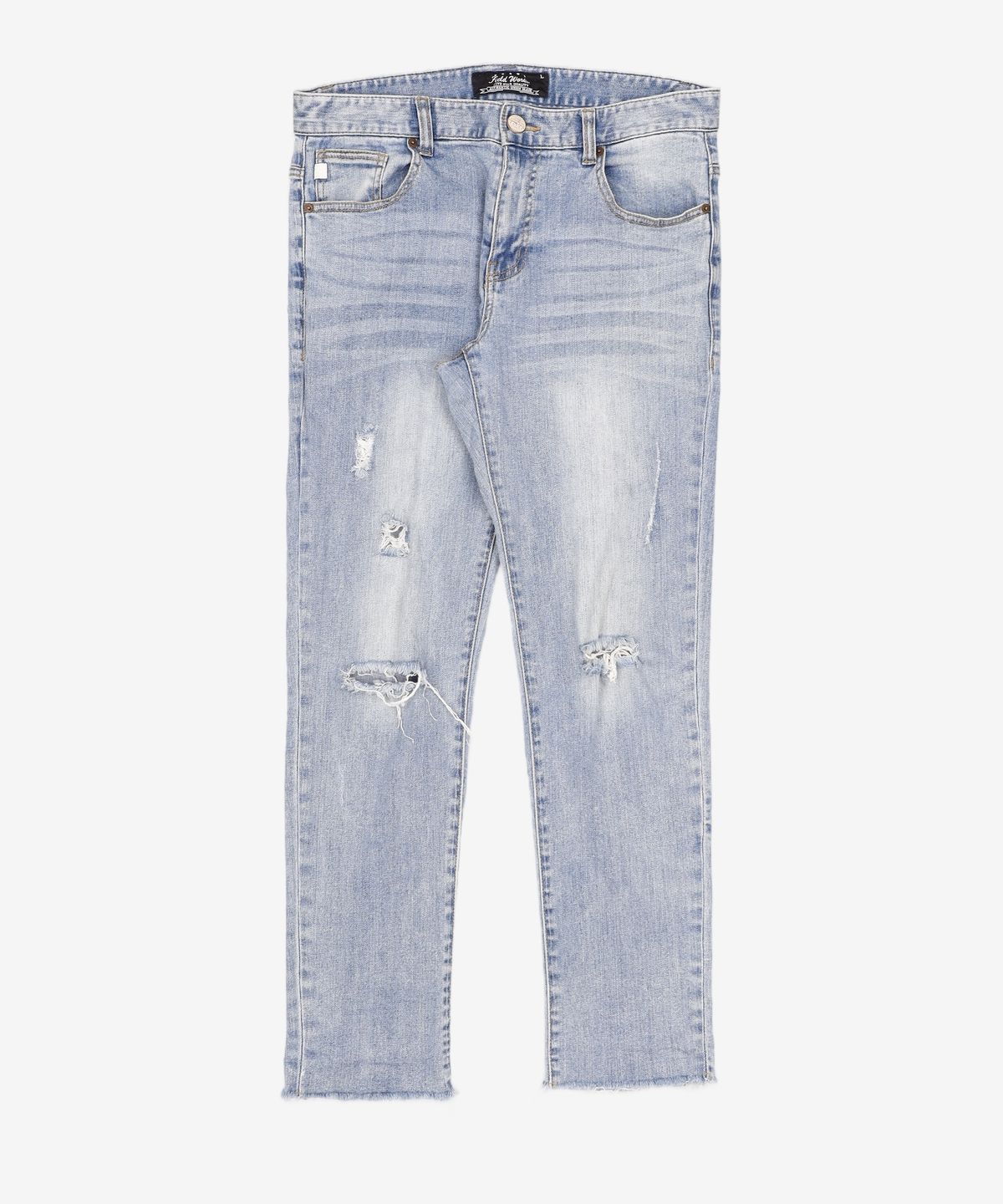 필드워커(FIELDWORKER) 롤업구제슬림핏데님 ROLL-UP DAMAGE DENIM L