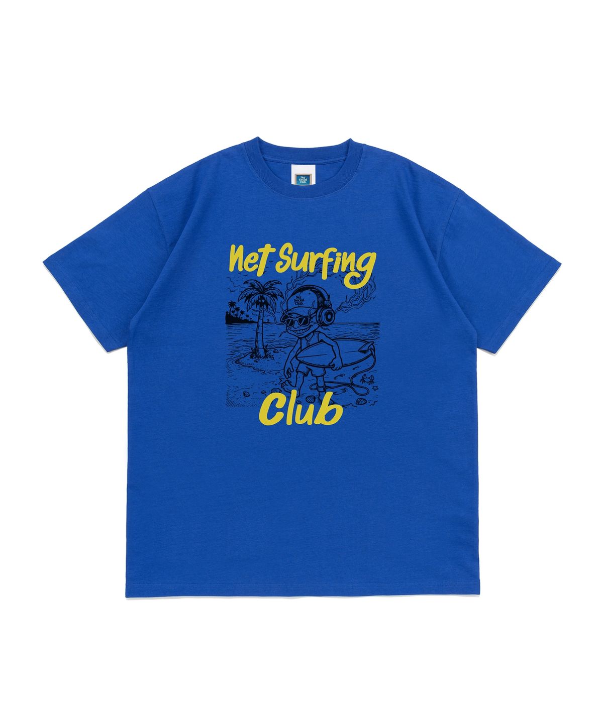 넷소셜클럽(NET SOCIAL CLUB) 오리지널 서핑 클럽 반팔티 (오션블루)