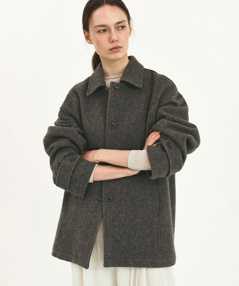 Atelier Half Coat Dark Beige