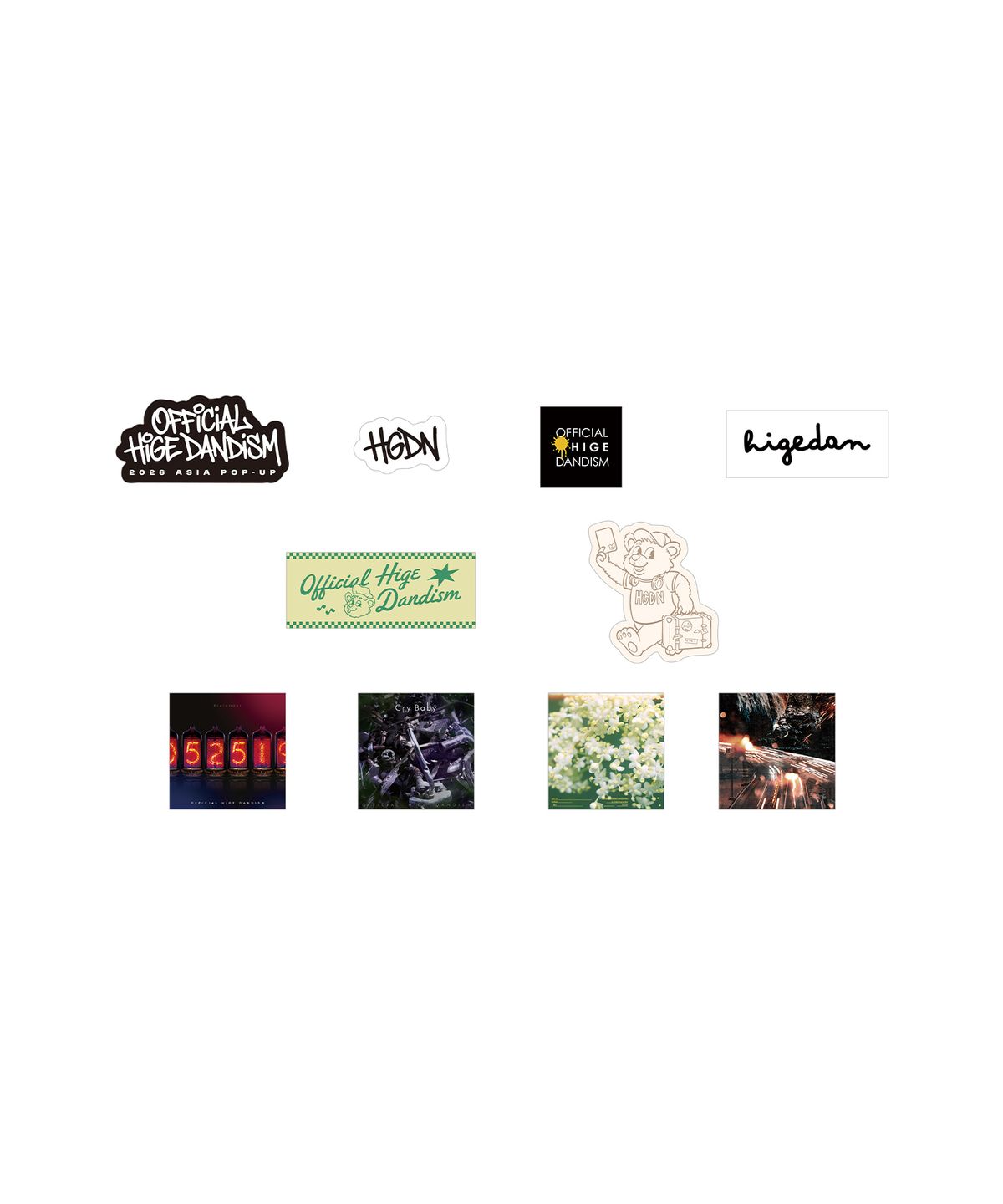 오피셜히게단디즘(OFFICIAL HIGE DANDISM) [HGDN] STICKER PACK