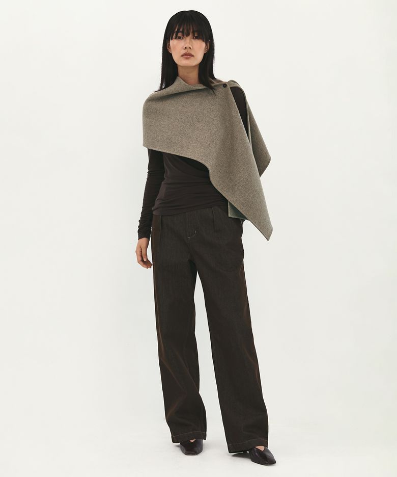 Noble Wool Muffler Beige