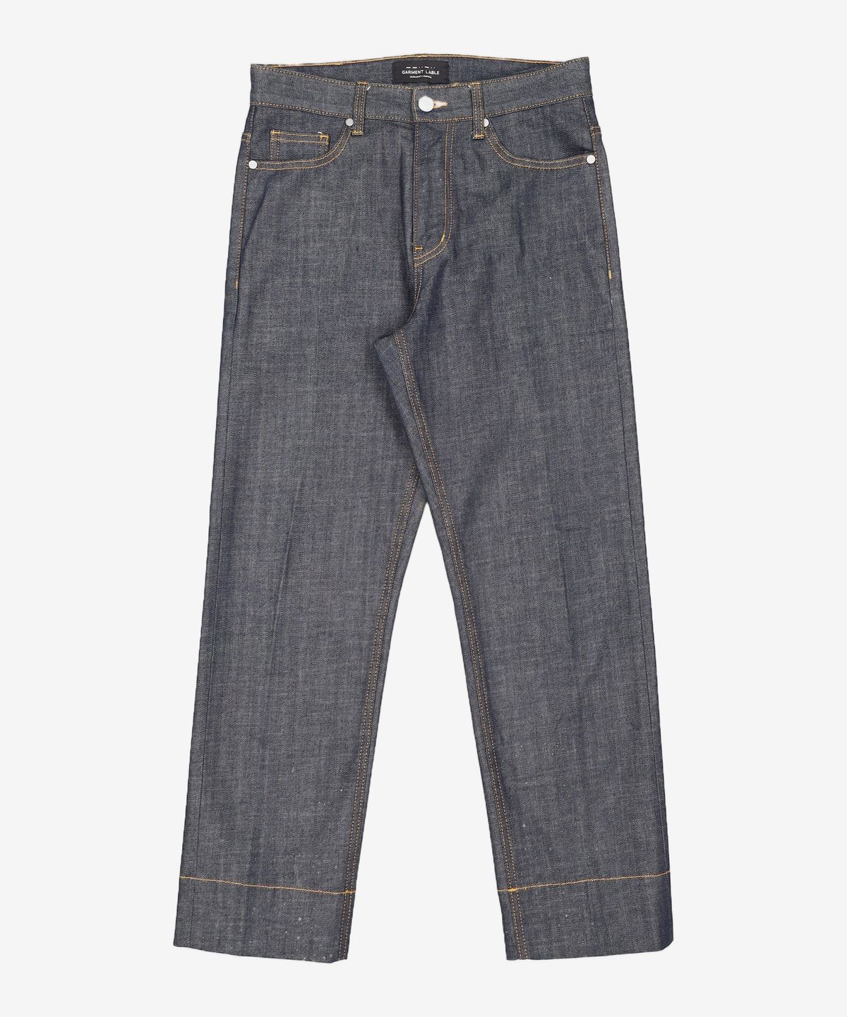 가먼트레이블(GARMENT LABLE) Crop Stitch Jeans - Indigo S