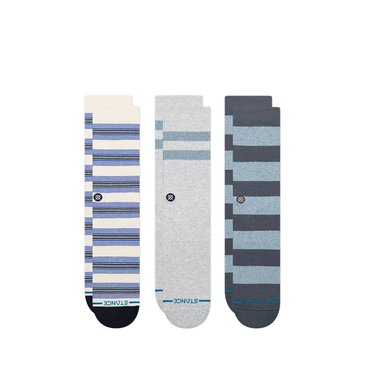 스탠스(STANCE) [UNISEX] 사코 3팩 크루 화이트 STC-A556C26SAK-WHT