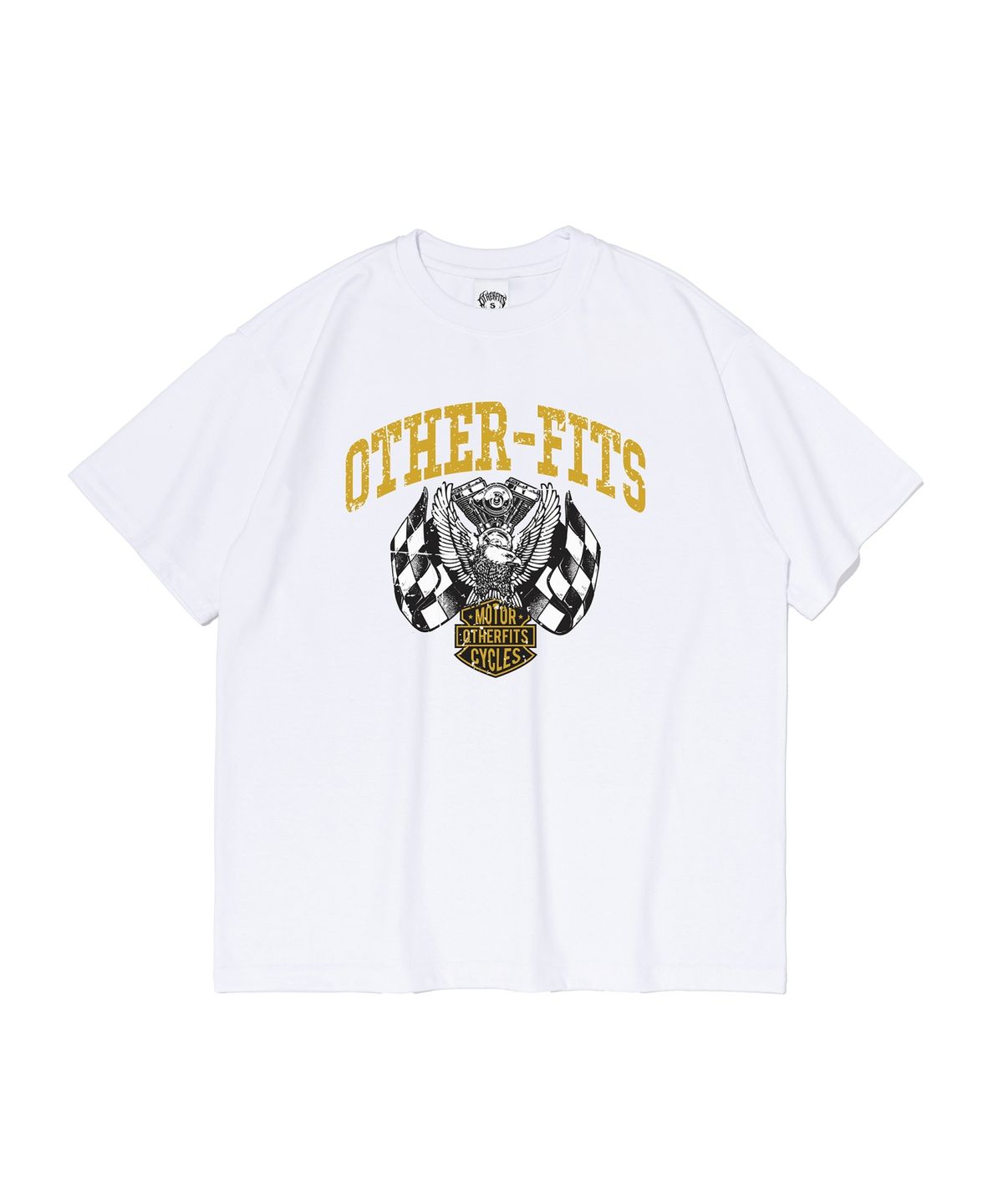 아더피츠(OTHERFITS) 헤리티지 레이싱 이글 그래픽 반팔티셔츠 (화이트)