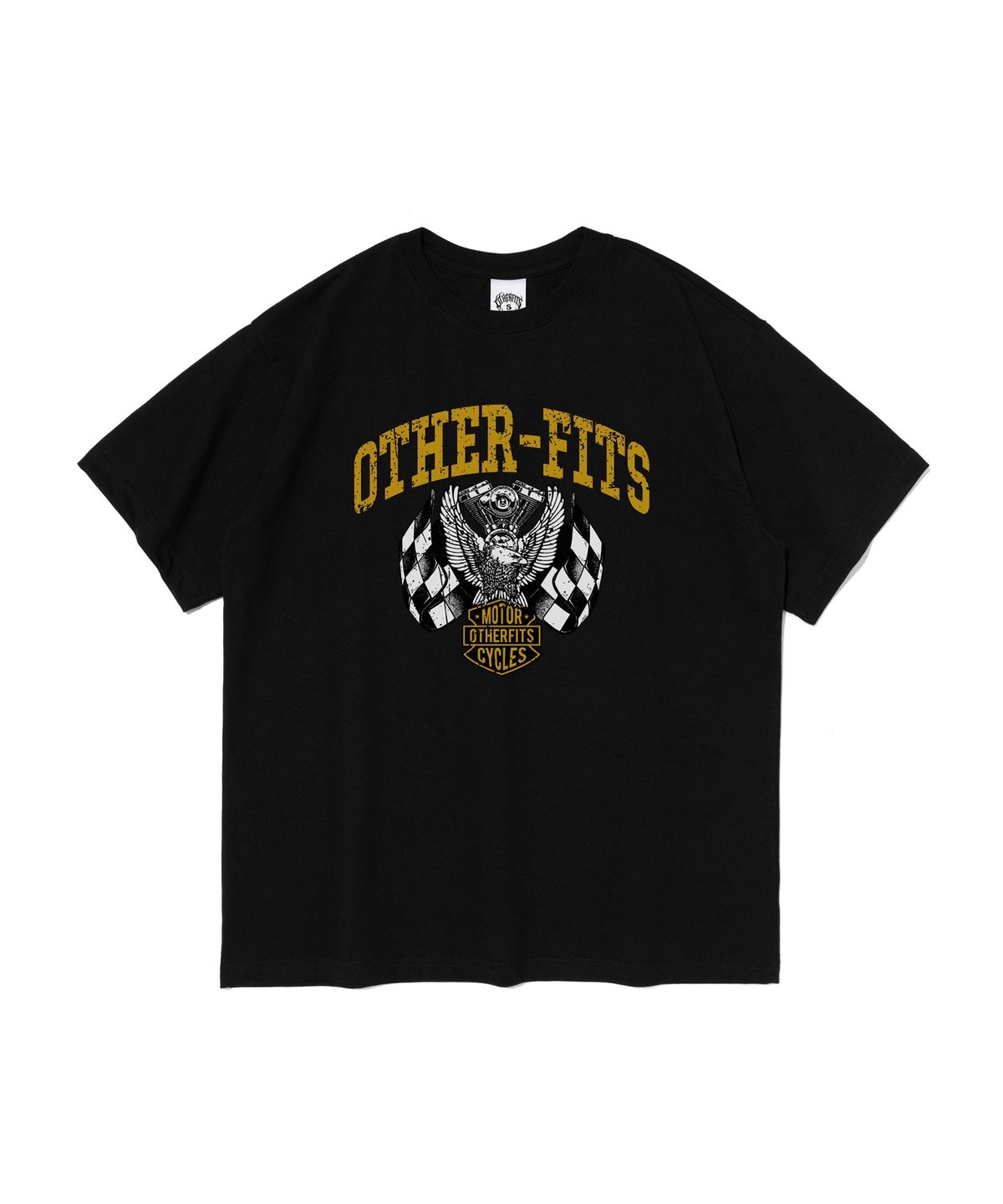 아더피츠(OTHERFITS) 헤리티지 레이싱 이글 그래픽 반팔티셔츠 (블랙)
