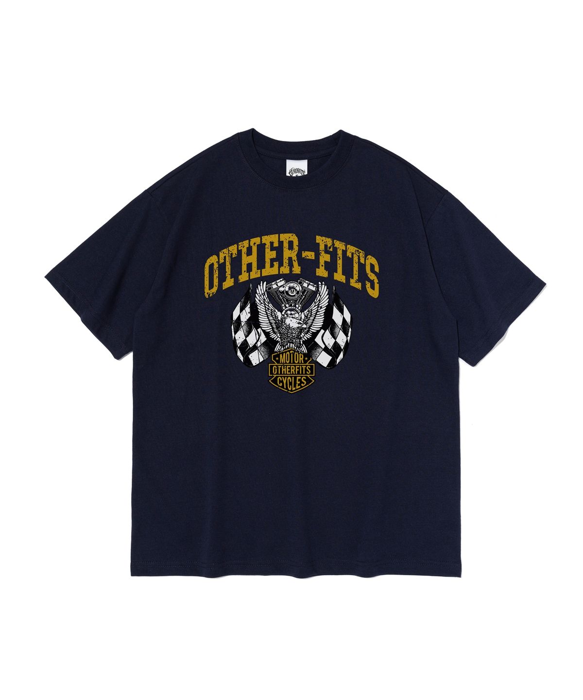 아더피츠(OTHERFITS) 헤리티지 레이싱 이글 그래픽 반팔티셔츠 (네이비)