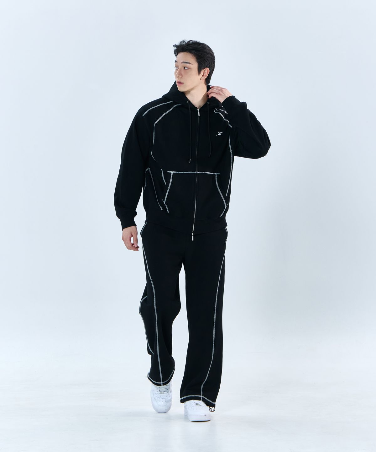나인제트(NINEZ) [SET] 배색 가이루빠 특양면 셋업 BNZHD02 BNZLPT02