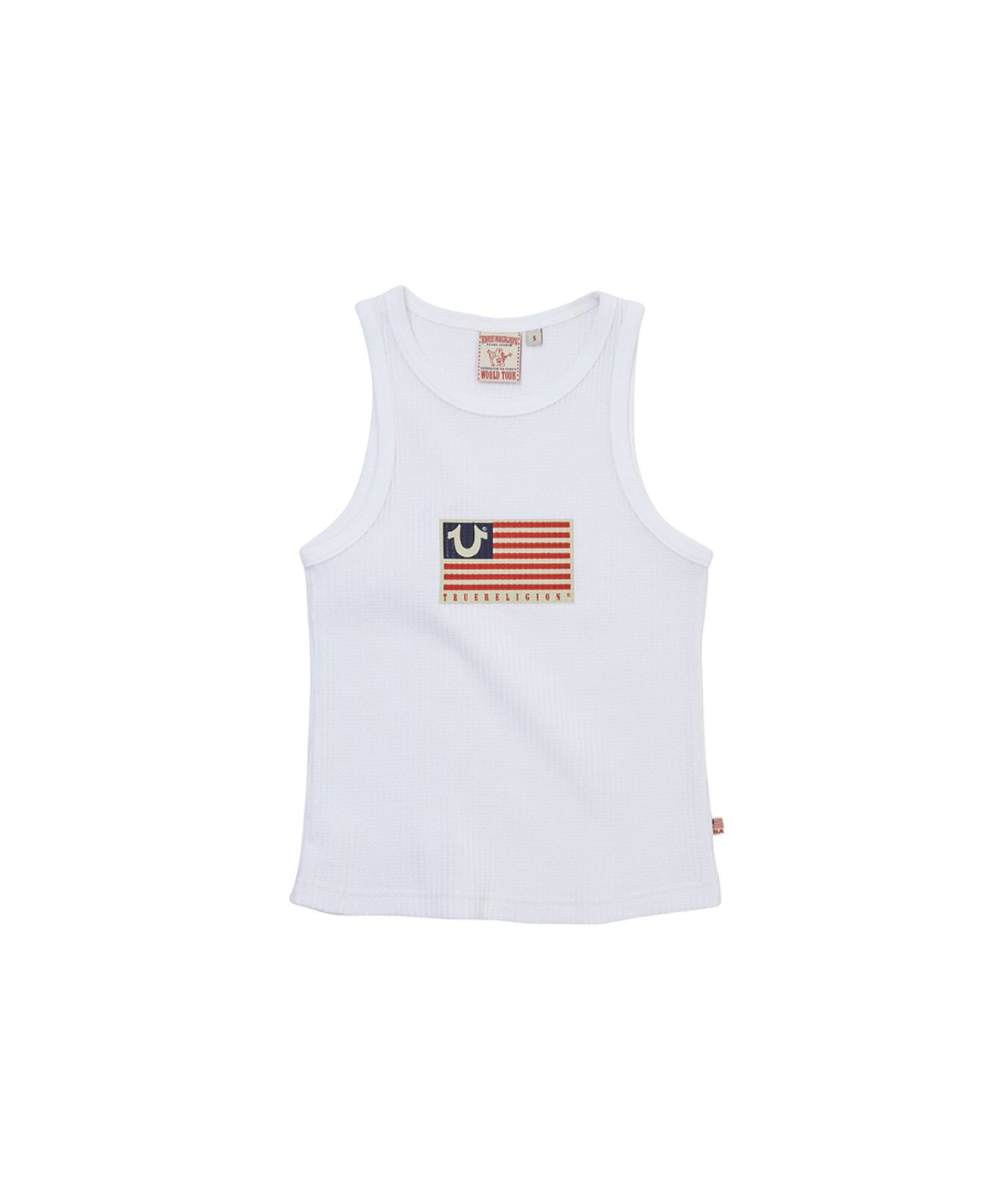 트루릴리젼(TRUERELIGION) OLD GLORY WAFFLE WOMEN SLEEVELESS - WHITE