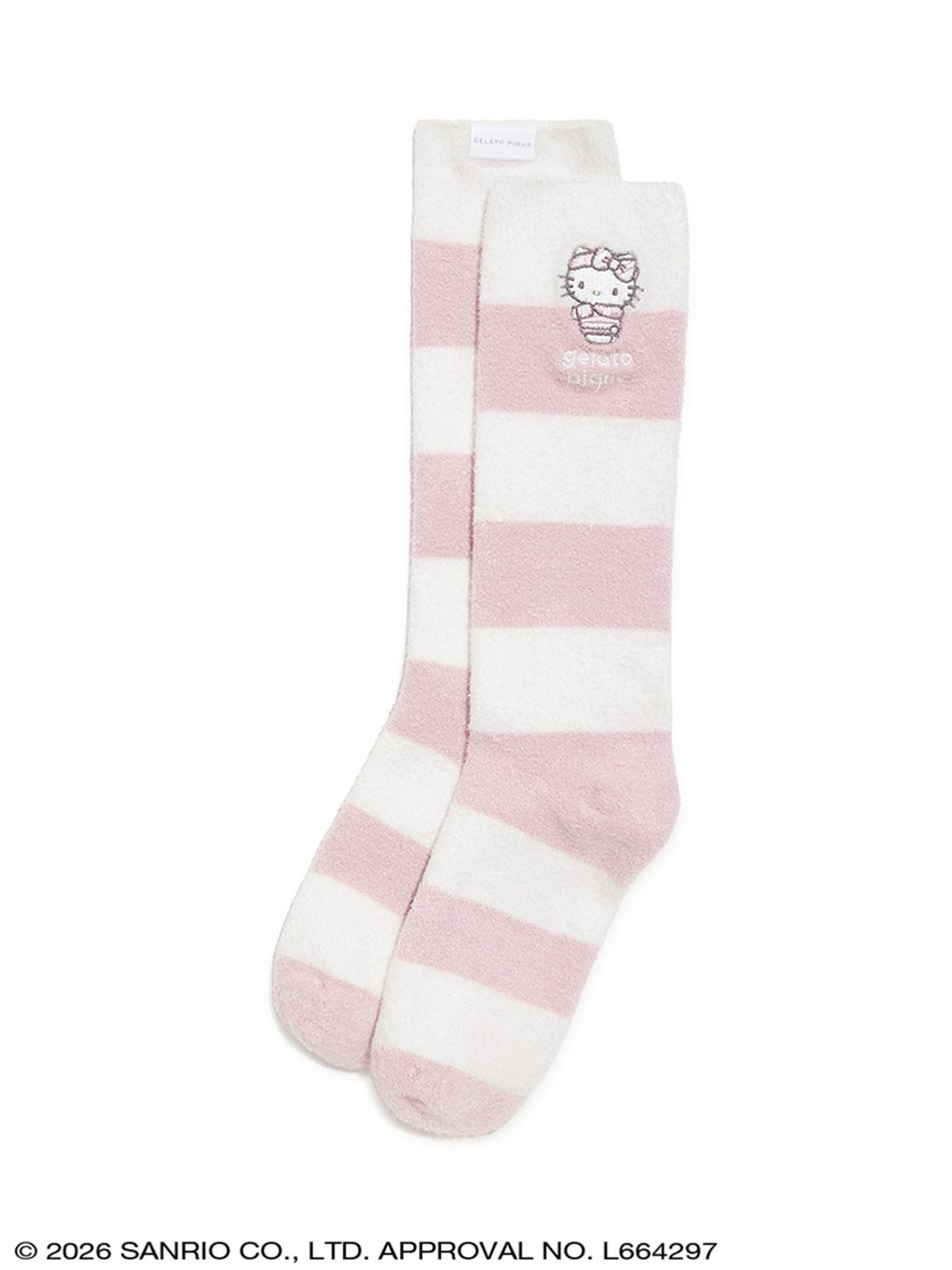 젤라또 피케(GELATO PIQUE) [SANRIO CHARACTERS] LADIES SMOOTHIE 스트라이프 양말 PWGS261756