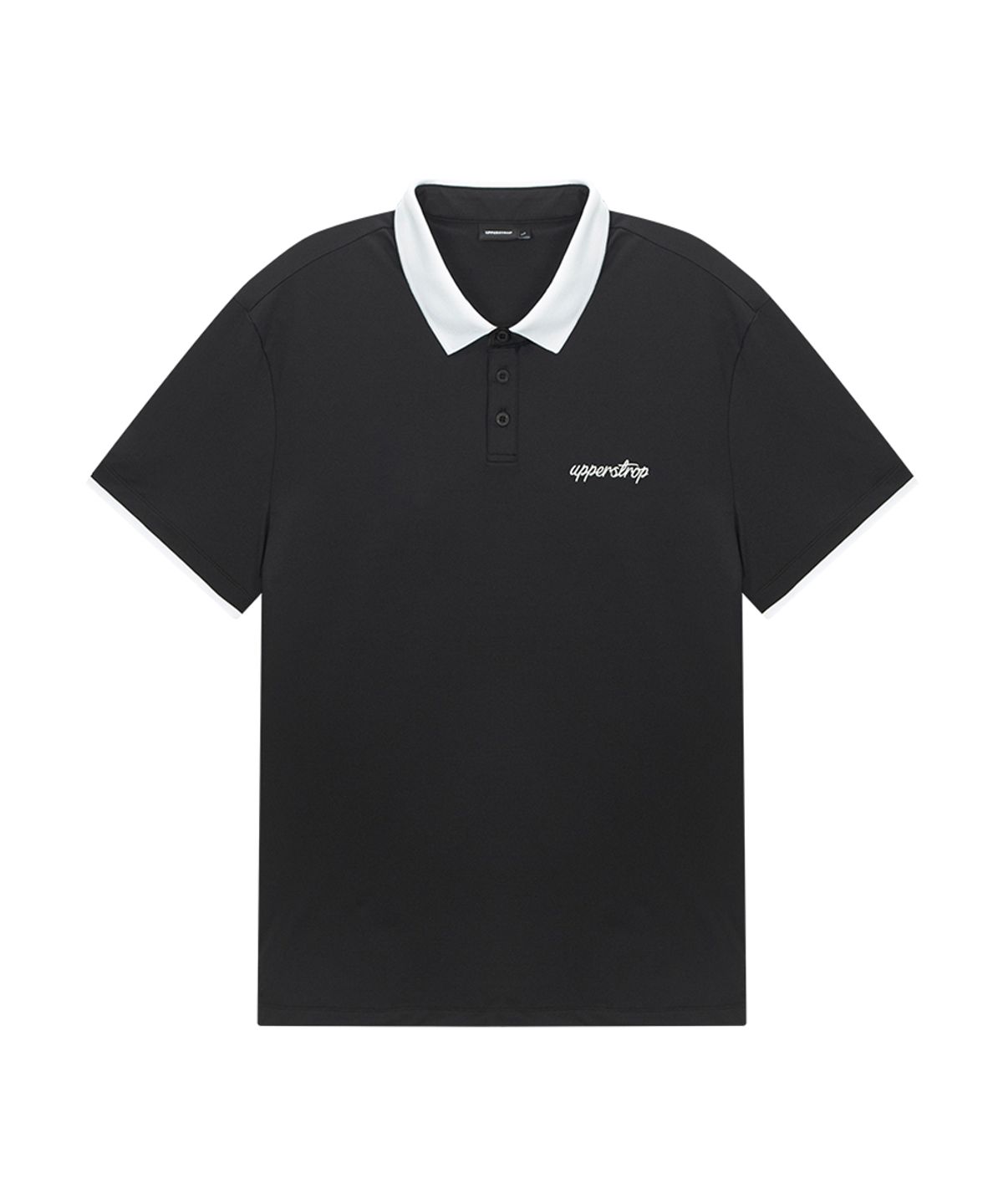 어퍼스트롭 골프(UPPERSTROP GOLF) [UMTF1027-01] 남성 스탠다드 카라 티셔츠 블랙