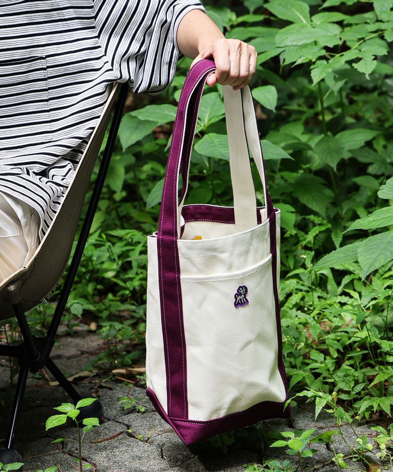 Rudolph Canvas Tote_purple