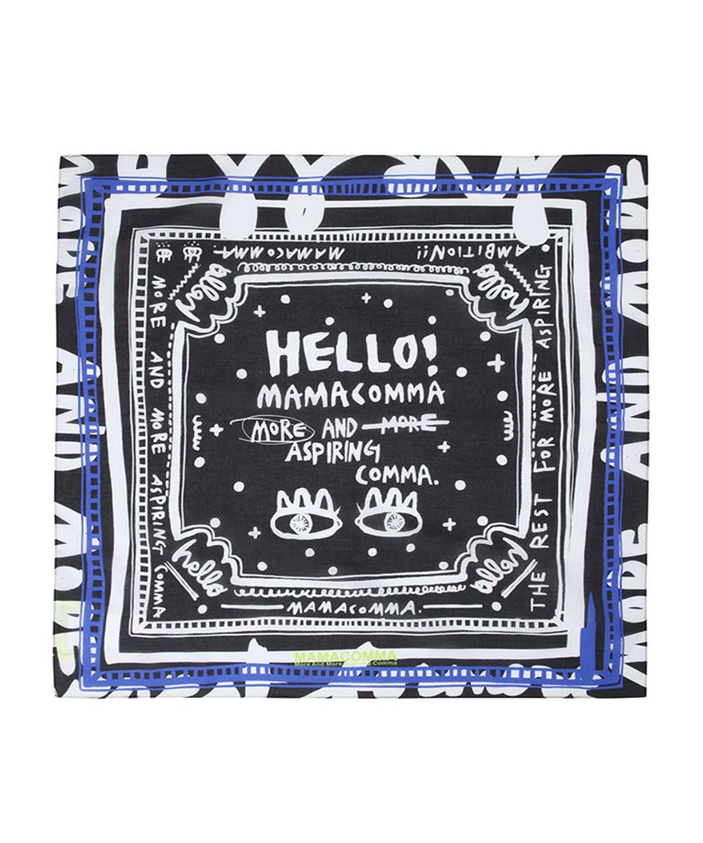 SCARF SERIES : MM LETTERING NY