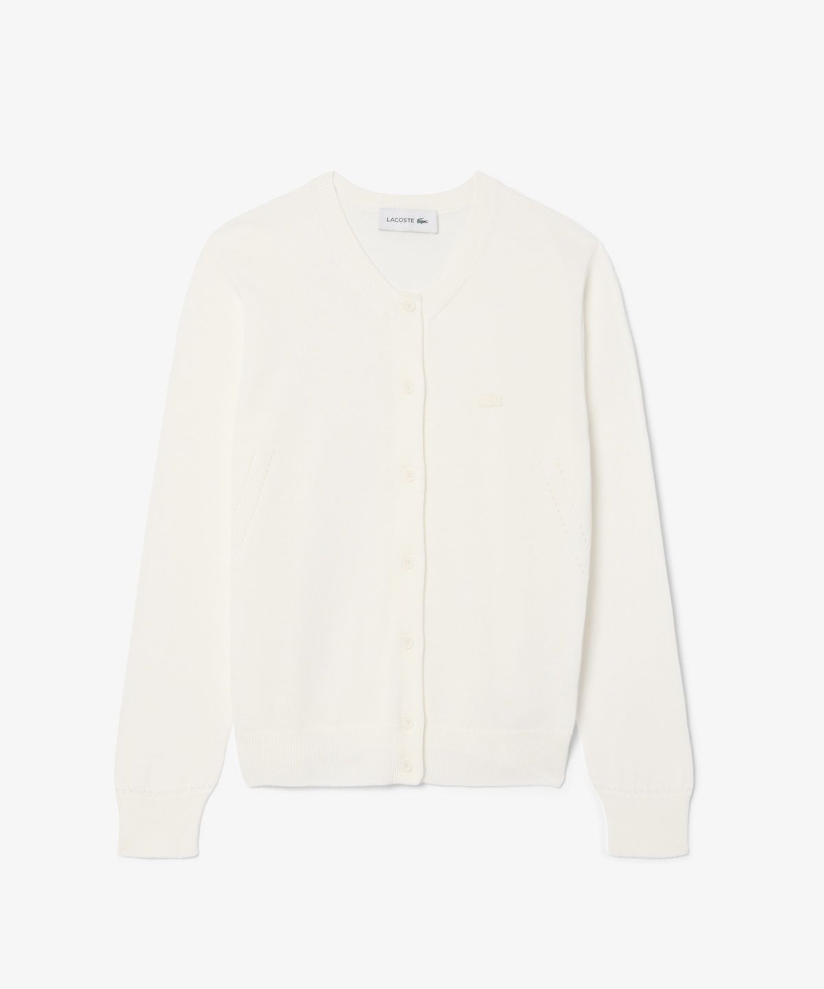 라코스테(LACOSTE) 여성 라이트 코튼 크루넥 가디건 AF5023-56N 70V