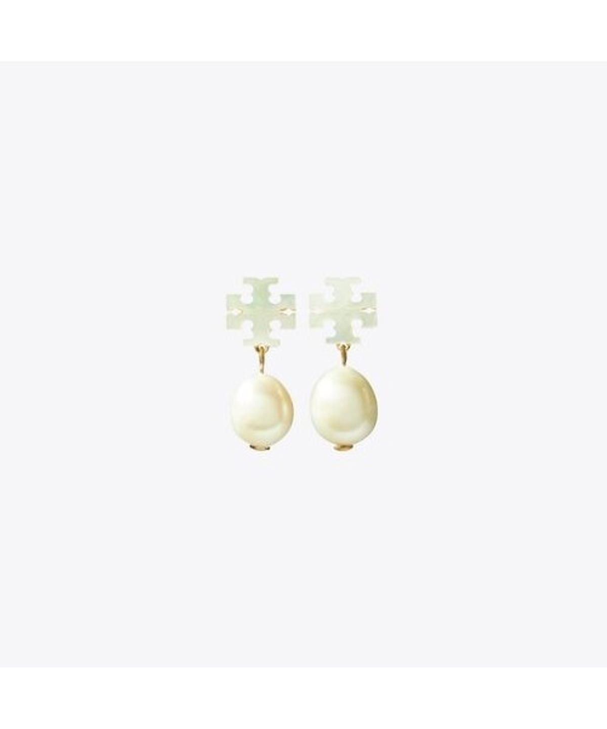 토리버치(TORYBURCH) 문댄스 마더 오브 펄 드롭 이어링 - 토리 골드 / 마더 오브 펄