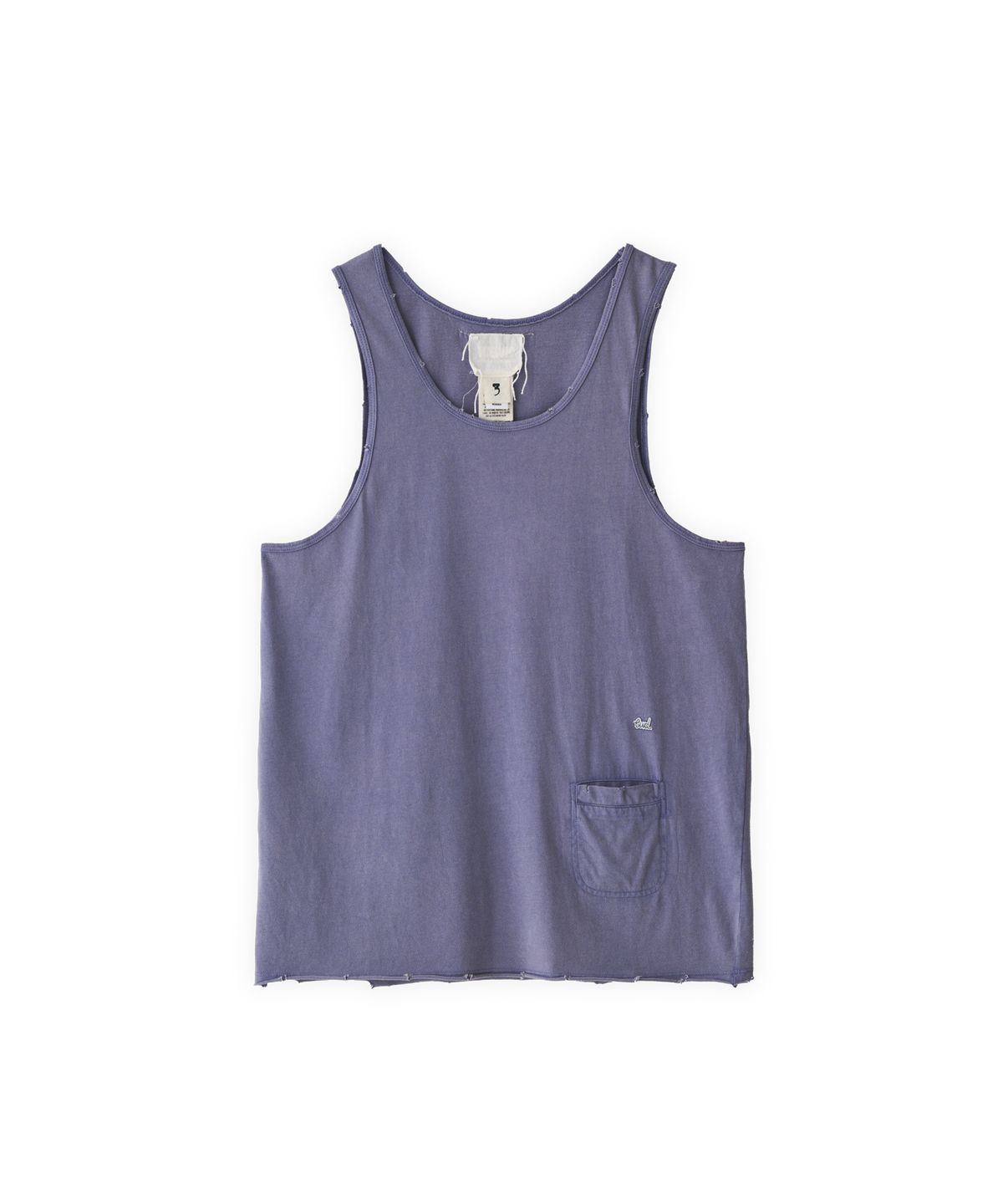 투위드(TUEWID) Mini cigarette pocket sleeveless top in washed purple