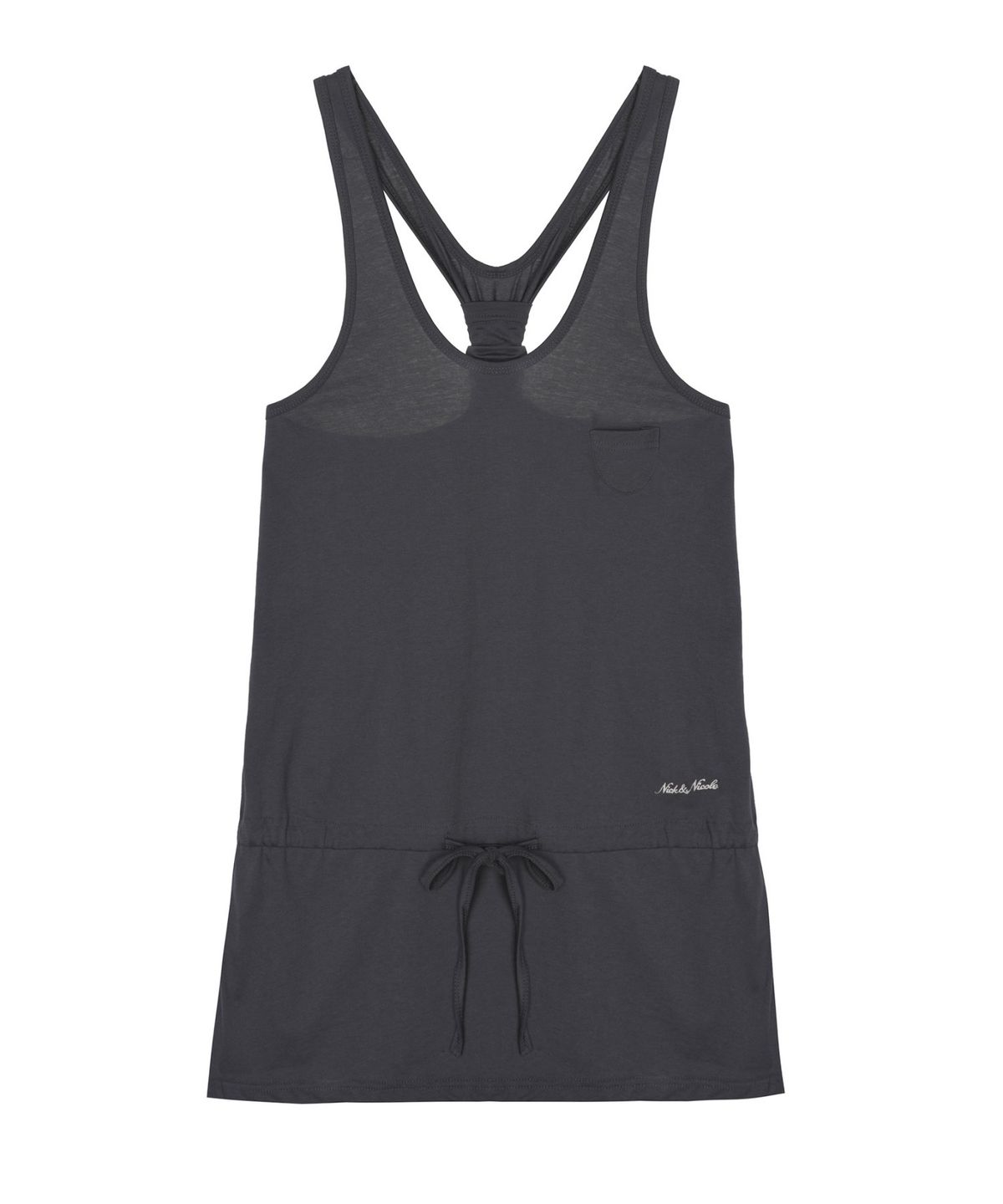 닉앤니콜(NICK&NICOLE) BACK STRAP DRESS_CHARCOAL