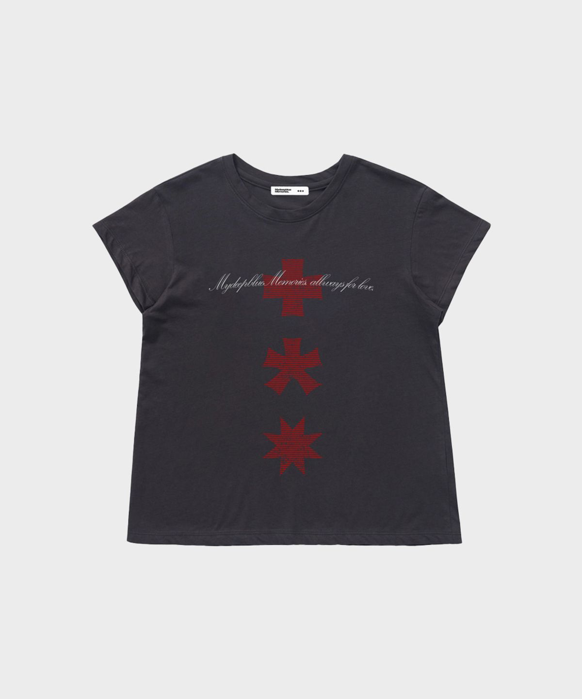 마이딥블루메모리즈(MY DEEP BLUE MEMORIES) (W)MM ALWAYS FOR LOVE T-SHIRTS (CHARCOAL)
