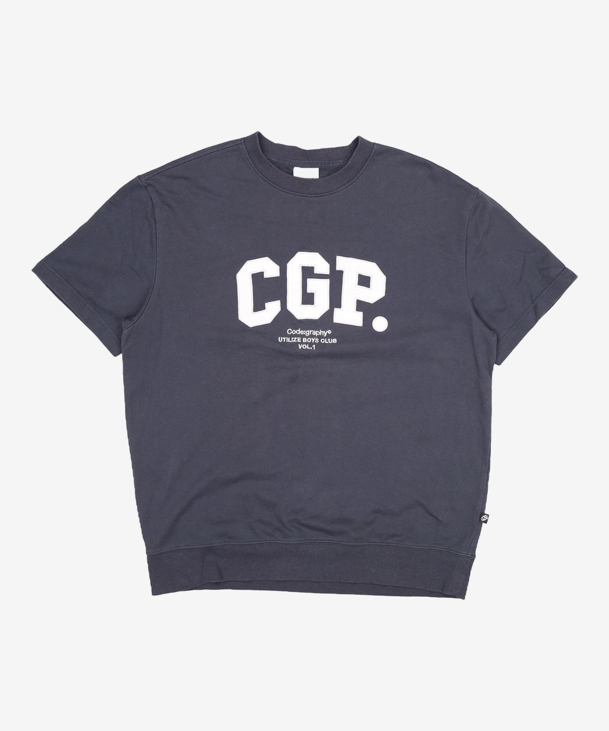 코드그라피(CGP) CGP 아치 로고 반팔 크루넥_그레이 M