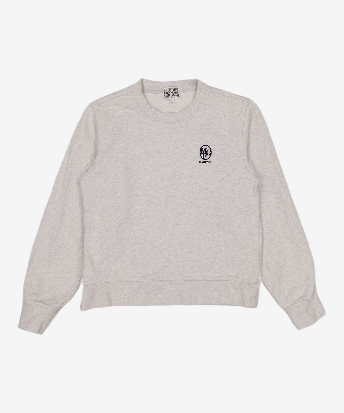 마리떼 프랑소와 저버(MARITHÉ + FRANҪOIS GIRBAUD) W EMBROIDERY SWEATSHIRT light heather gray M