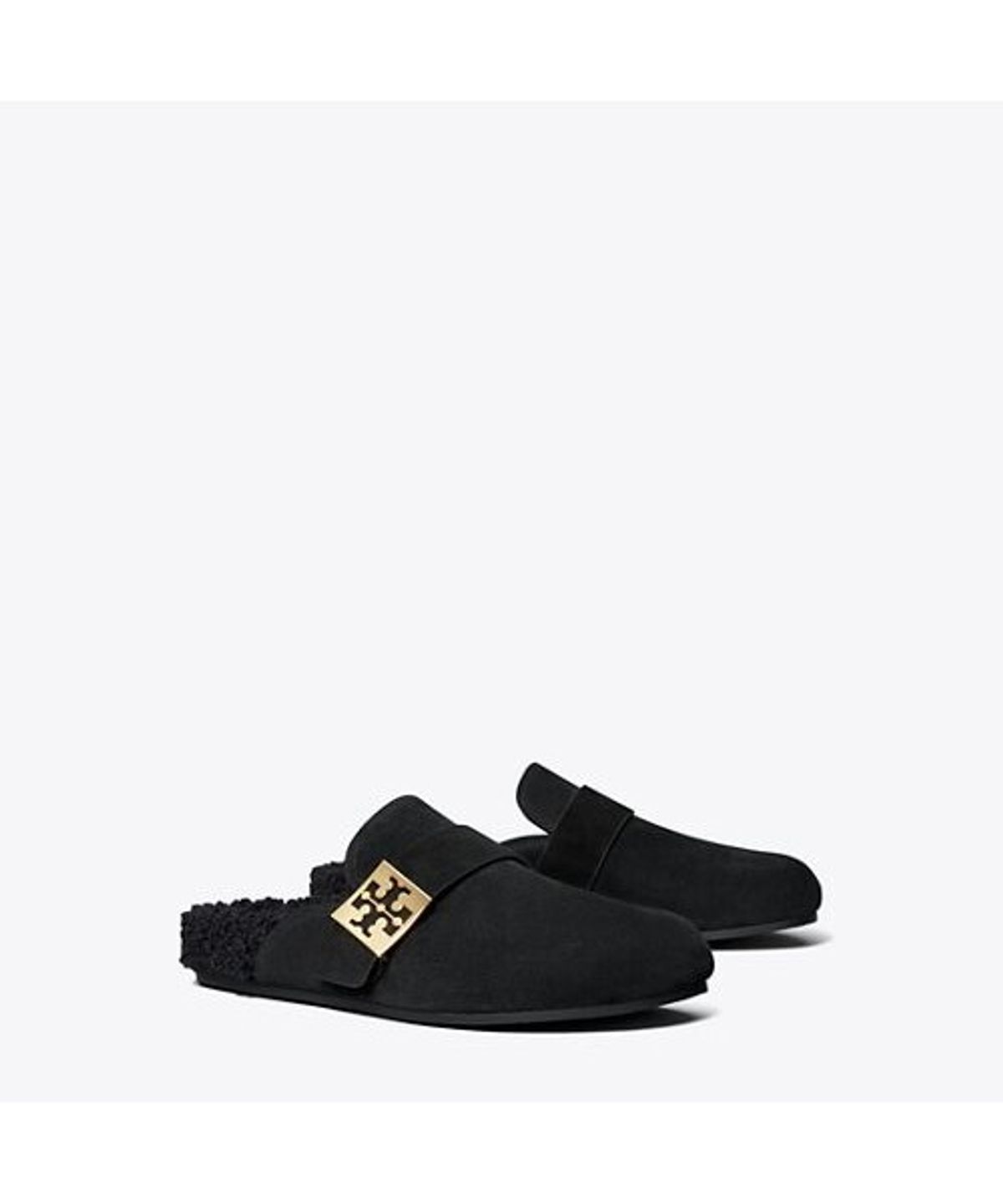 토리버치(TORYBURCH) 멜로우 시어링 뮬 - 퍼펙트 블랙 / 퍼펙트 블랙