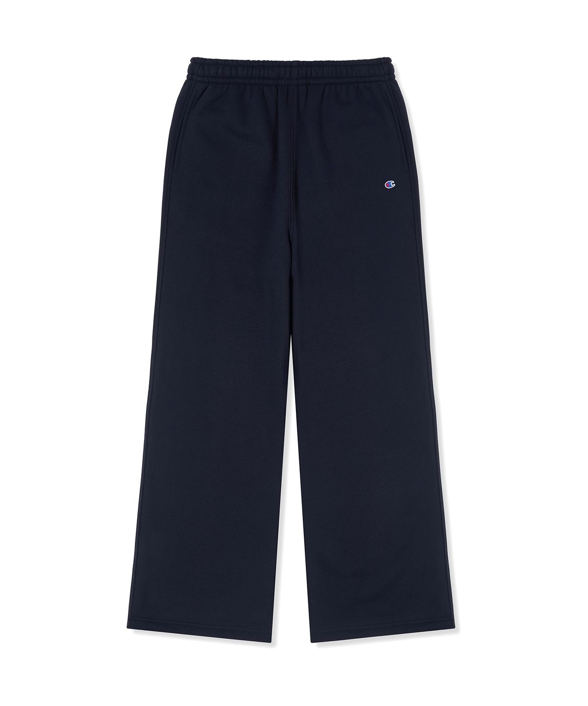 챔피온(CHAMPION) 여성 와이드핏 기모 스웨트팬츠 Navy