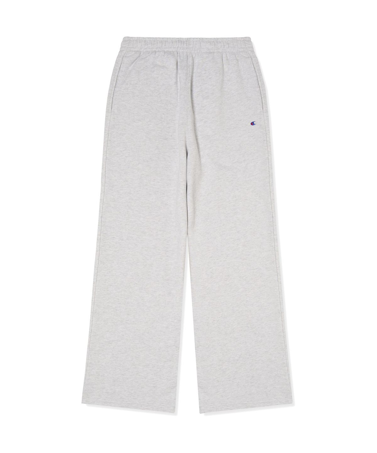 챔피온(CHAMPION) 여성 와이드핏 기모 스웨트팬츠 Light Grey Melange