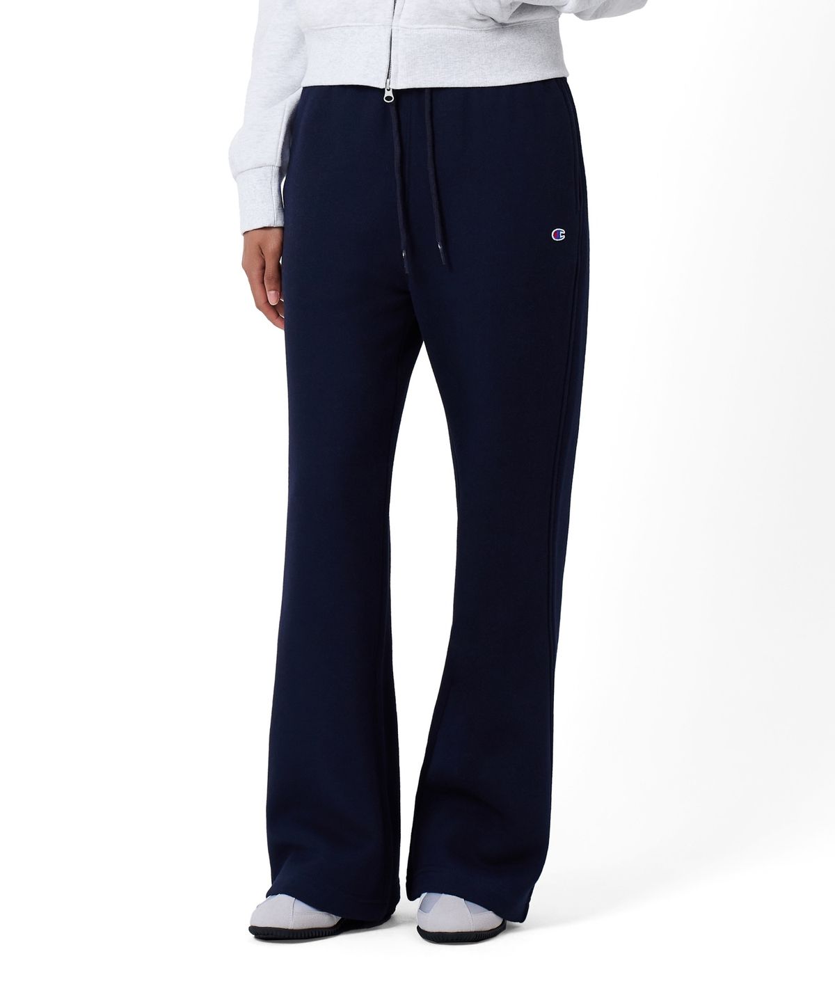 챔피온(CHAMPION) 여성 기모 부츠컷 스웨트 팬츠 Navy