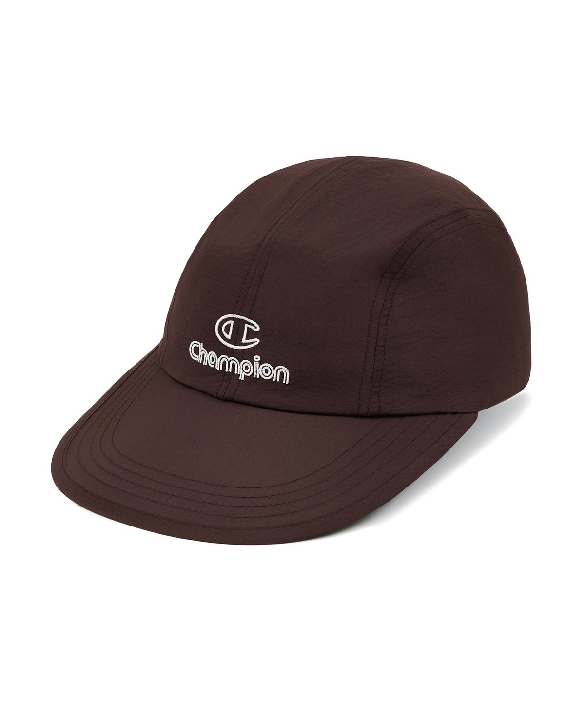 챔피온(CHAMPION) 트랙 로고 나일론 볼캡 Brown