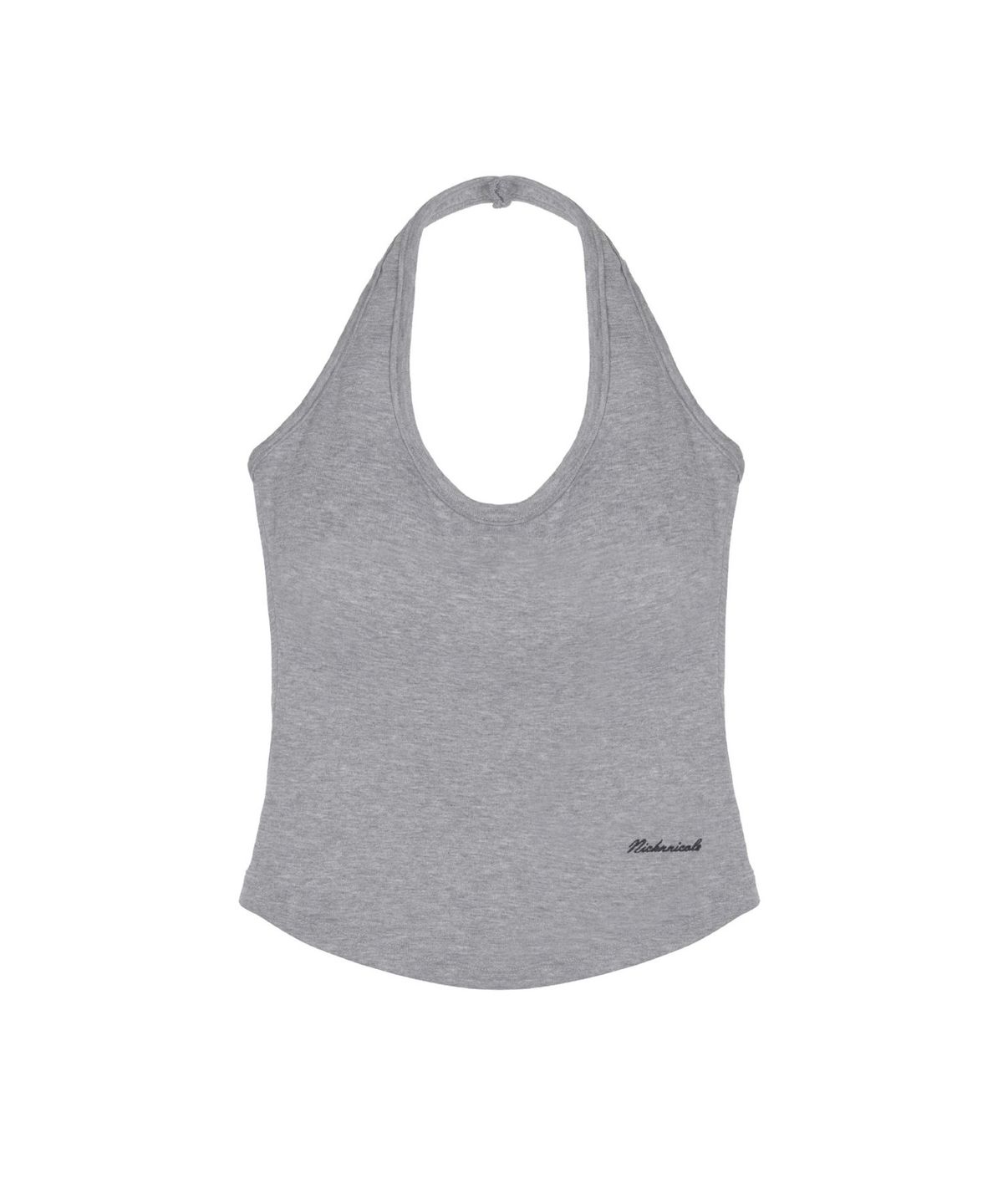 닉앤니콜(NICK&NICOLE) DEEP HALTER TOP_GRAY