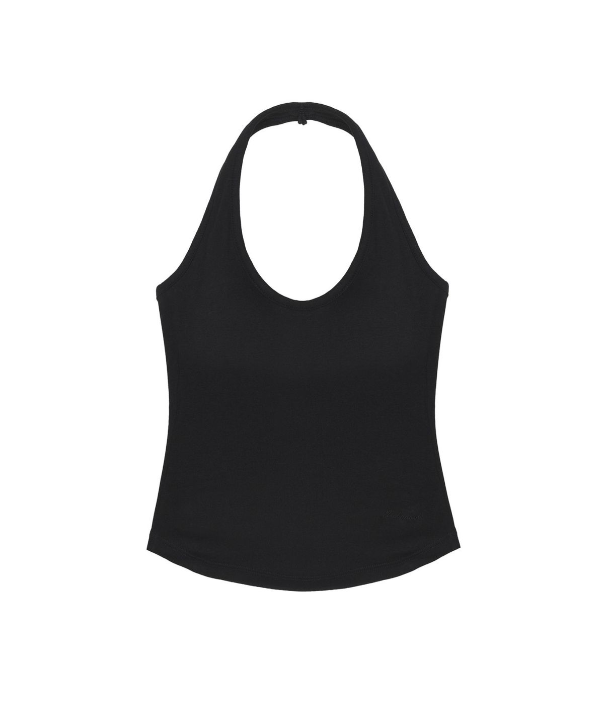 닉앤니콜(NICK&NICOLE) DEEP HALTER TOP_BLACK