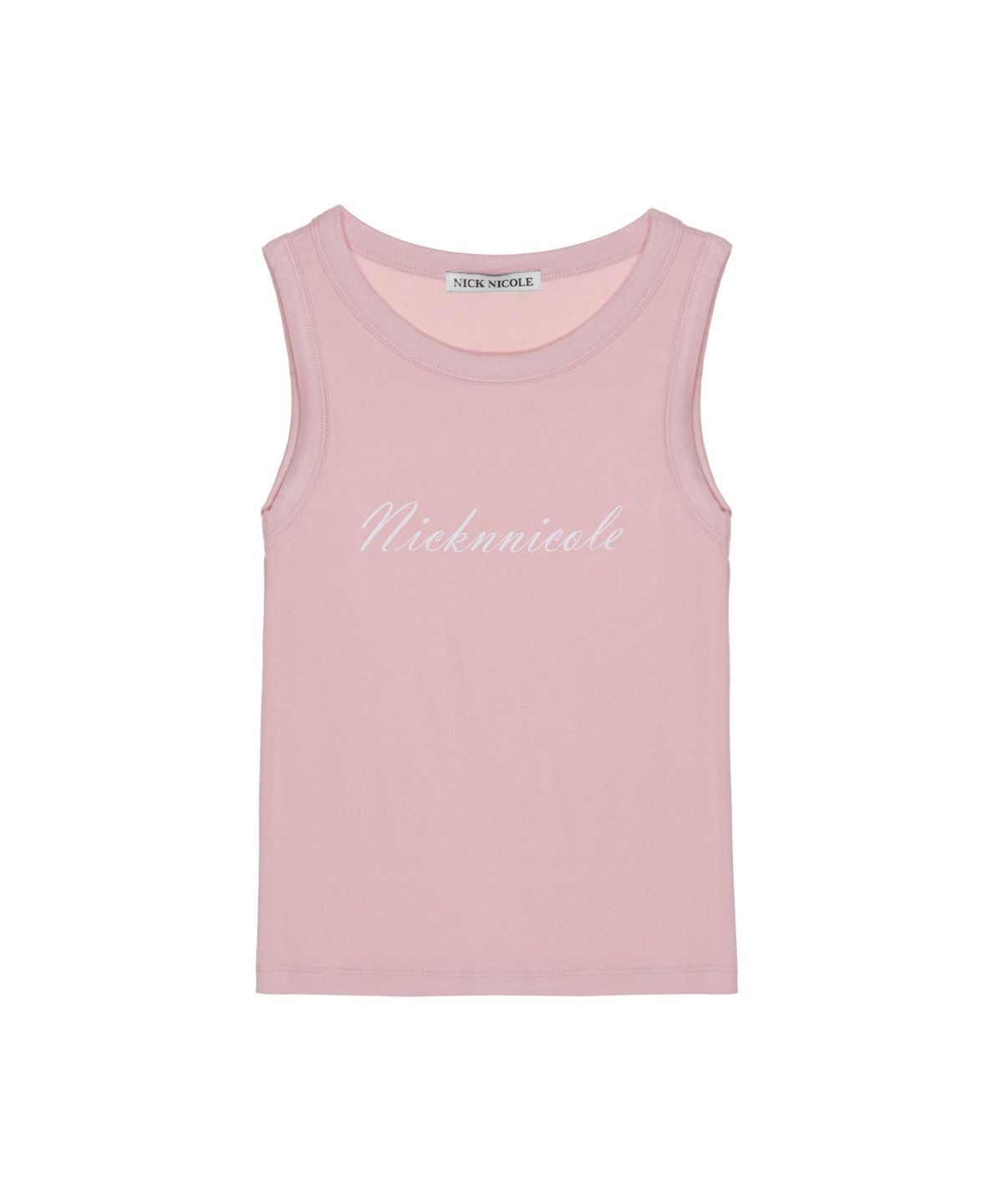 닉앤니콜(NICK&NICOLE) LETTERING SLEEVELESS TOP_PINK