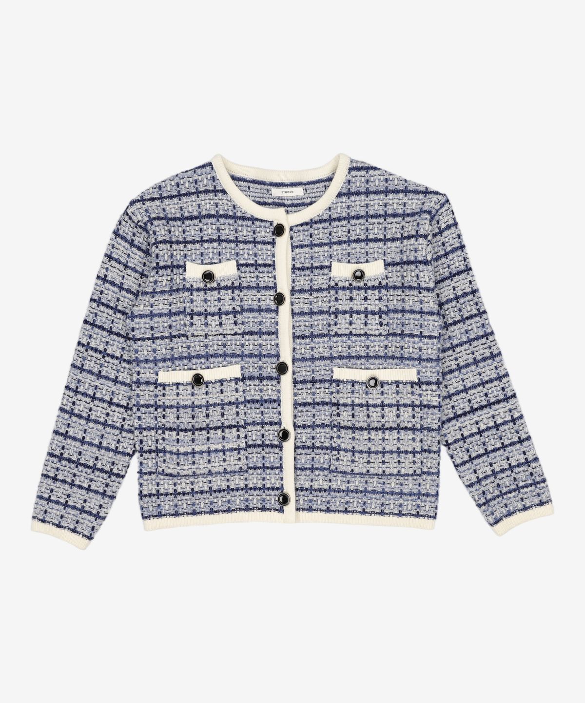 바이로엠(BY ROEM) 레인보우 트위드 가디건 (2colors)_RMCKA12Y11 90