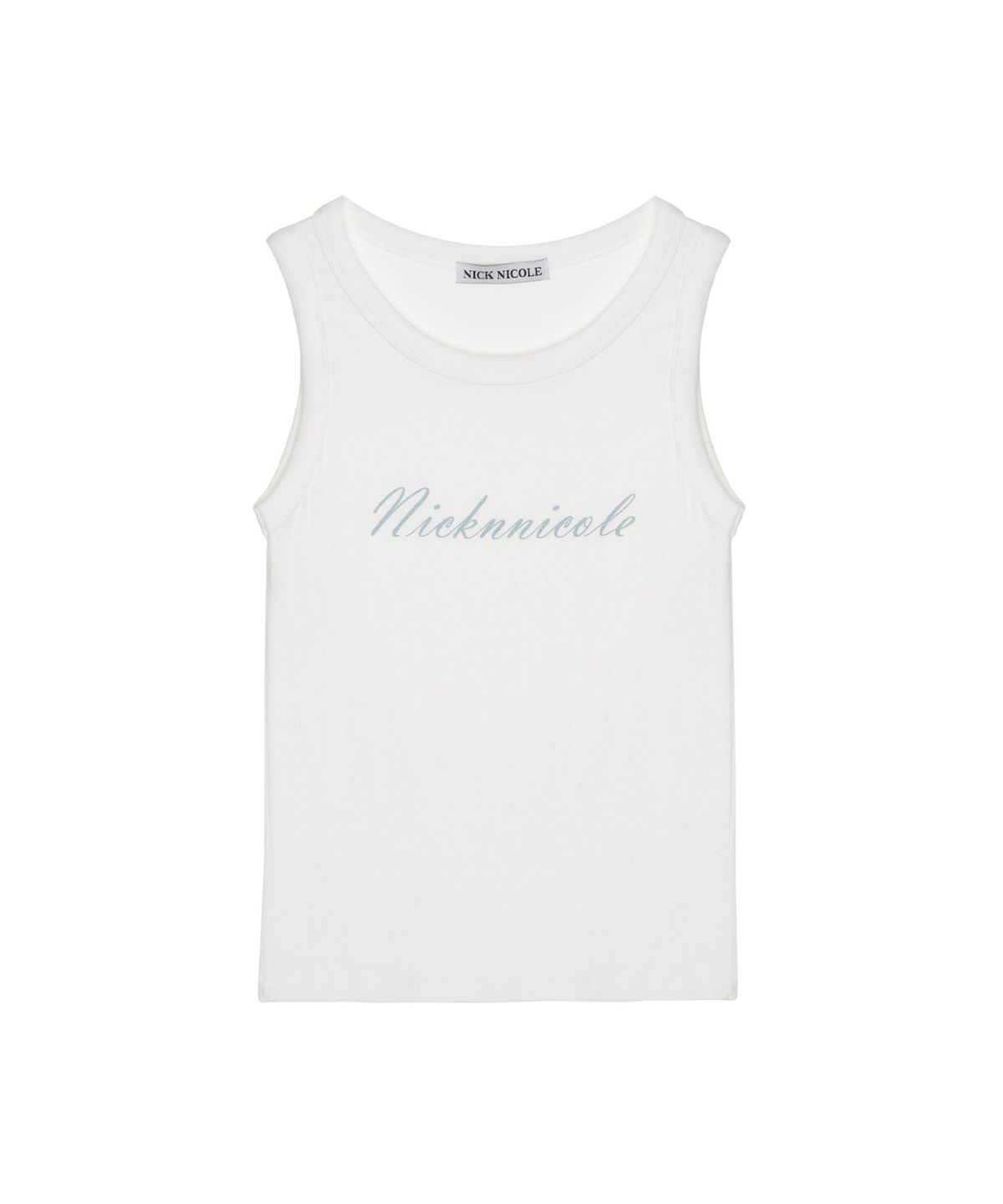 닉앤니콜(NICK&NICOLE) LETTERING SLEEVELESS TOP_IVORY