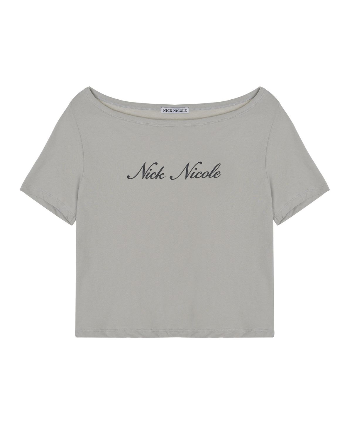 닉앤니콜(NICK&NICOLE) NICOLE OFF SHOULDER TOP_GRAY
